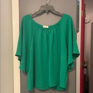 Eesome Vibrant Green Blouse
